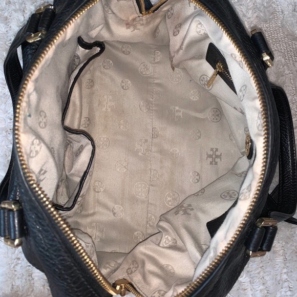 Tory Burch Black Leather Satchel - Picture 10 of 14